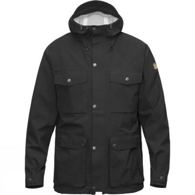 Chaquetas Fjallraven Övik Eco-Shell Hombre Negras - Chile ATX320481